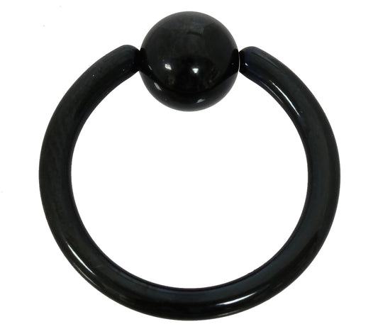 Klemmkugelring BLACK - 2,0 mm aus schwarzem 316L Chirurgenstahl - Ball Closure Ring