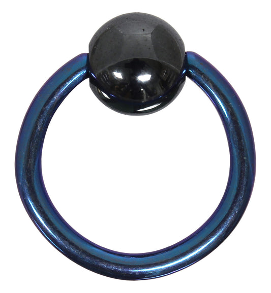 Klemmkugelring BLUE - 1,2 mm aus G23 Titan - Ball Closure Ring