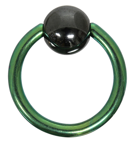 Klemmkugelring GREEN - 1,2 mm aus G23 Titan - Ball Closure Ring