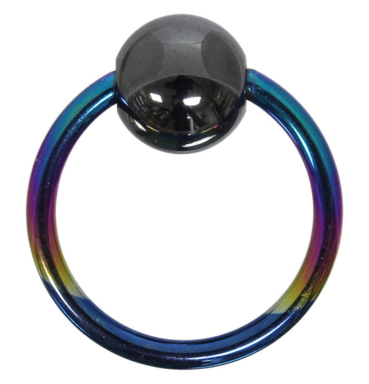 Klemmkugelring MULTICOLORED - 1,0 mm aus G23 Titan - Ball Closure Ring