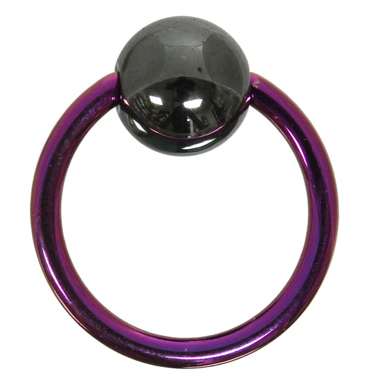 Klemmkugelring PURPLE - 1,0 mm aus G23 Titan - Ball Closure Ring