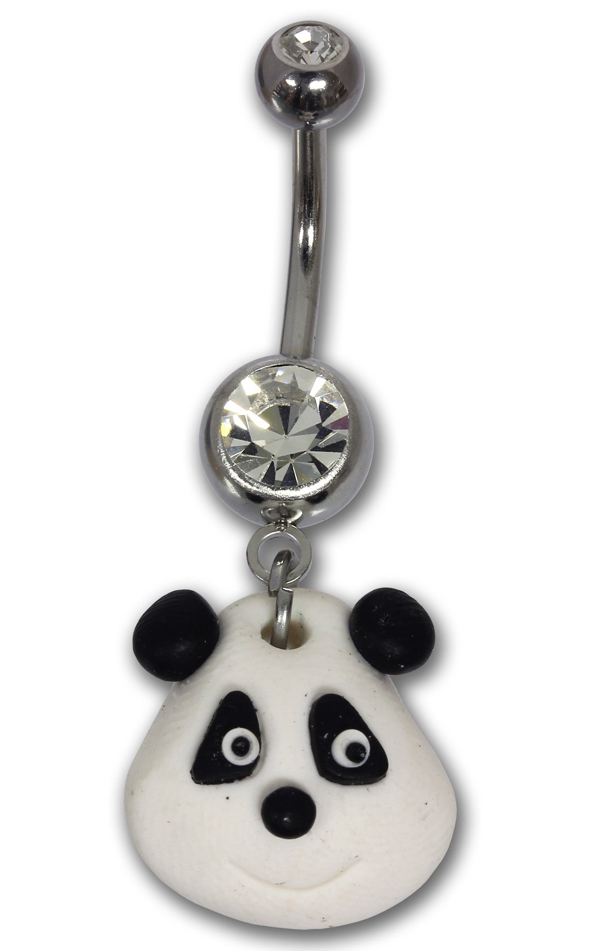 Bauchnabelpiercing PANDABÄR - 316L Chirurgenstahl und Kunststoff - Navel Piercing