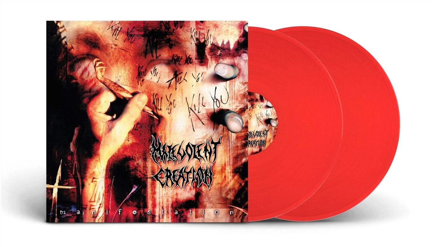 Malevolent Creation - MANIFESTATION Doppel-LP - Red Vinyl - Schallplatte Record