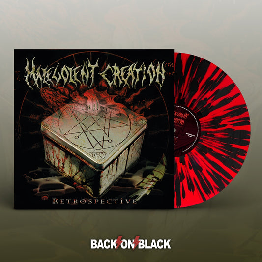 Malevolent Creation - RETROSPECTIVE Doppel-LP - Red-Black Splatter Vinyl - Schallplatte Record