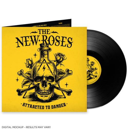 The New Roses - ATTRACTED TO DANGER LP - Black Vinyl - Schallplatte Record