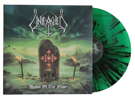 Unleashed - DAWN OF THE NINE Splatter-LP - Grün-Schwarzes Vinyl - Schallplatte Deluxe Edition