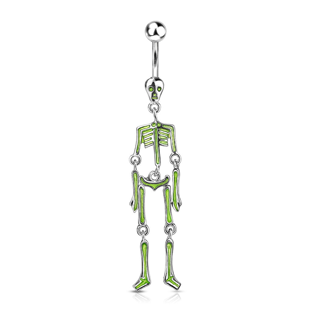 Bauchnabelpiercing SKELETON DANGLE aus 316L Chirurgenstahl - Navel Piercing