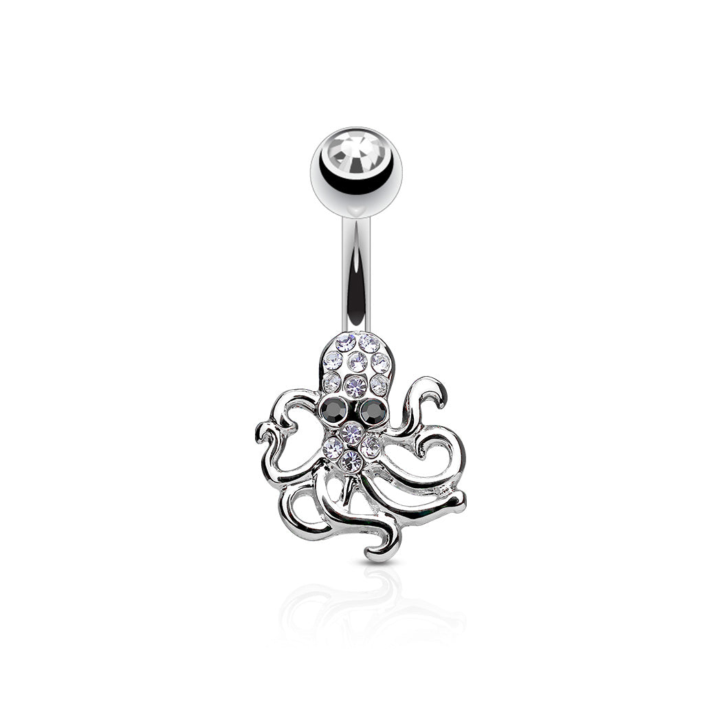 Bauchnabelpiercing OCTOPUS aus 316L Chirurgenstahl - Farbwahl - Navel Piercing