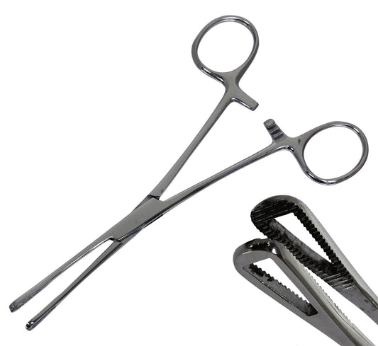 Pennington Forceps - kleine Piercingzange abgerundet Dreieckszange geschlossen sterilisierbar