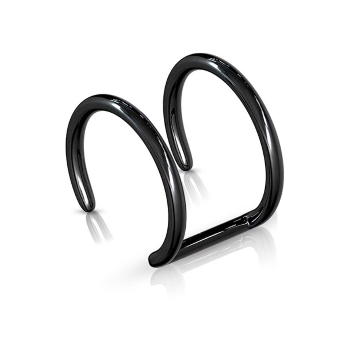 Ohrklemme DOUBLE CLOSURE RING - 316L Chirurgenstahl - Ohrklammer Non-Piercing